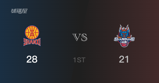 山西以28-21领先山东，结束首节